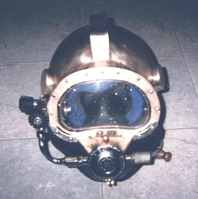 Shrek, Gladiator cast silicon bronze commercial diving helmet