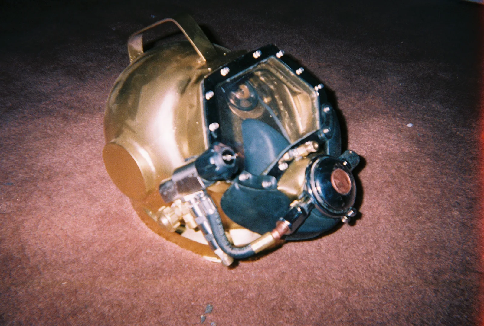 Custom Helmet, Gladiator cast silicon bronze commercial diving helmet