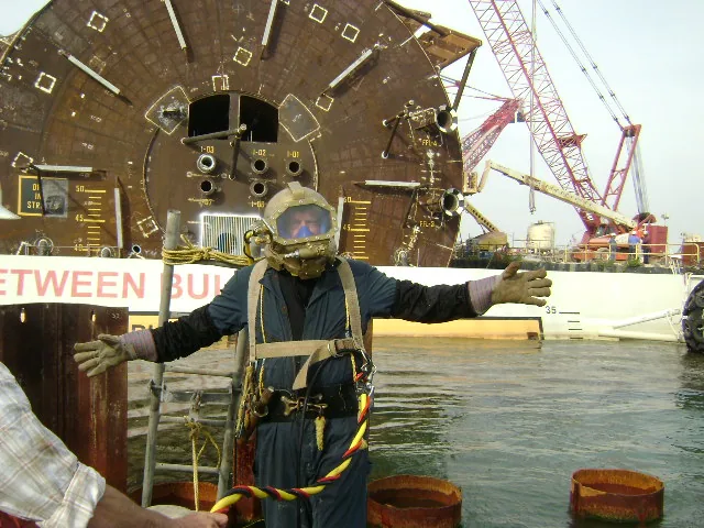 Gladiator cast silicon bronze commercial diving helmets